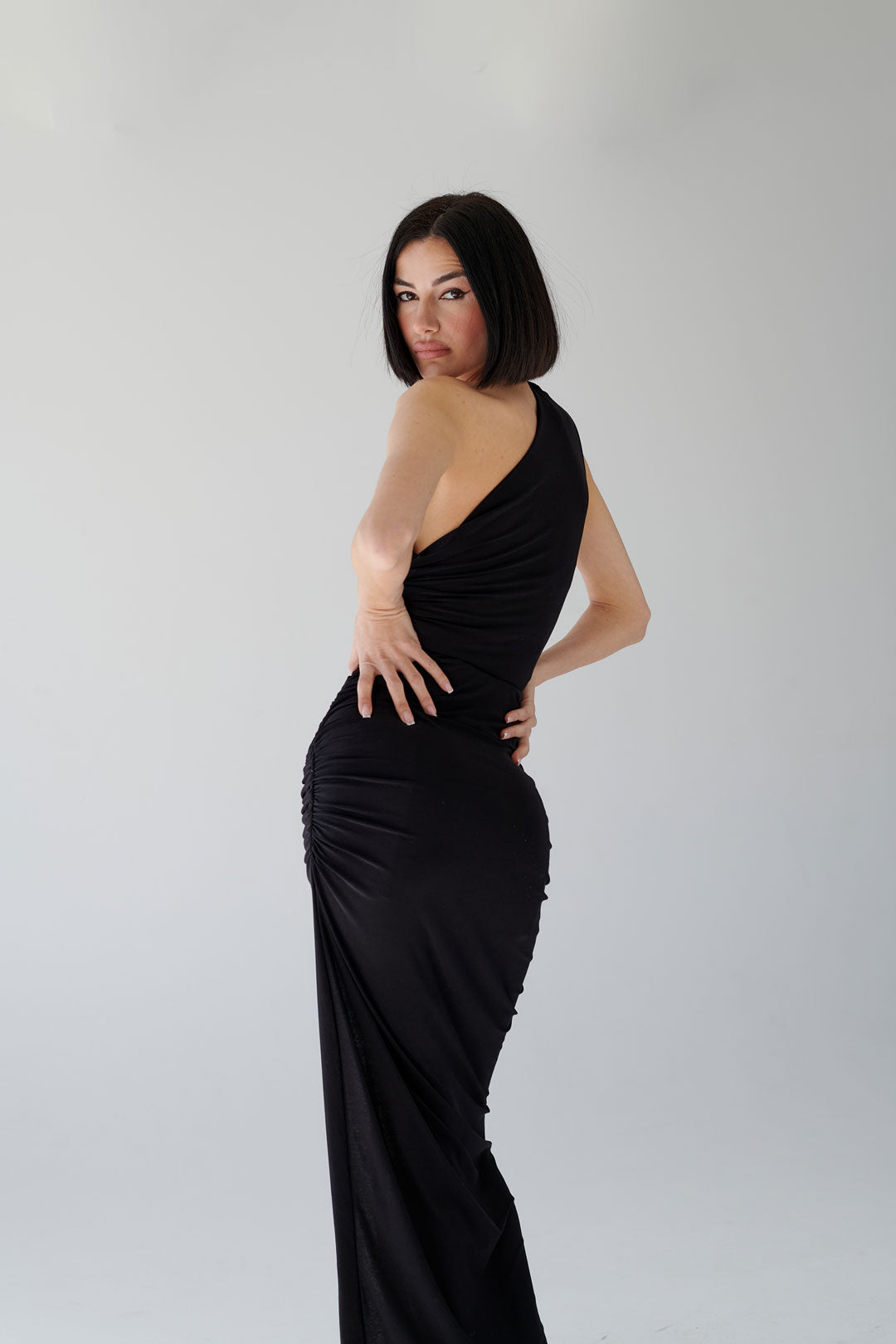 ELASTIC DRAPED SKIRT