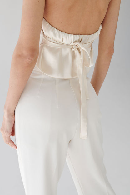 FLARED TROUSERS WITH A CREASE