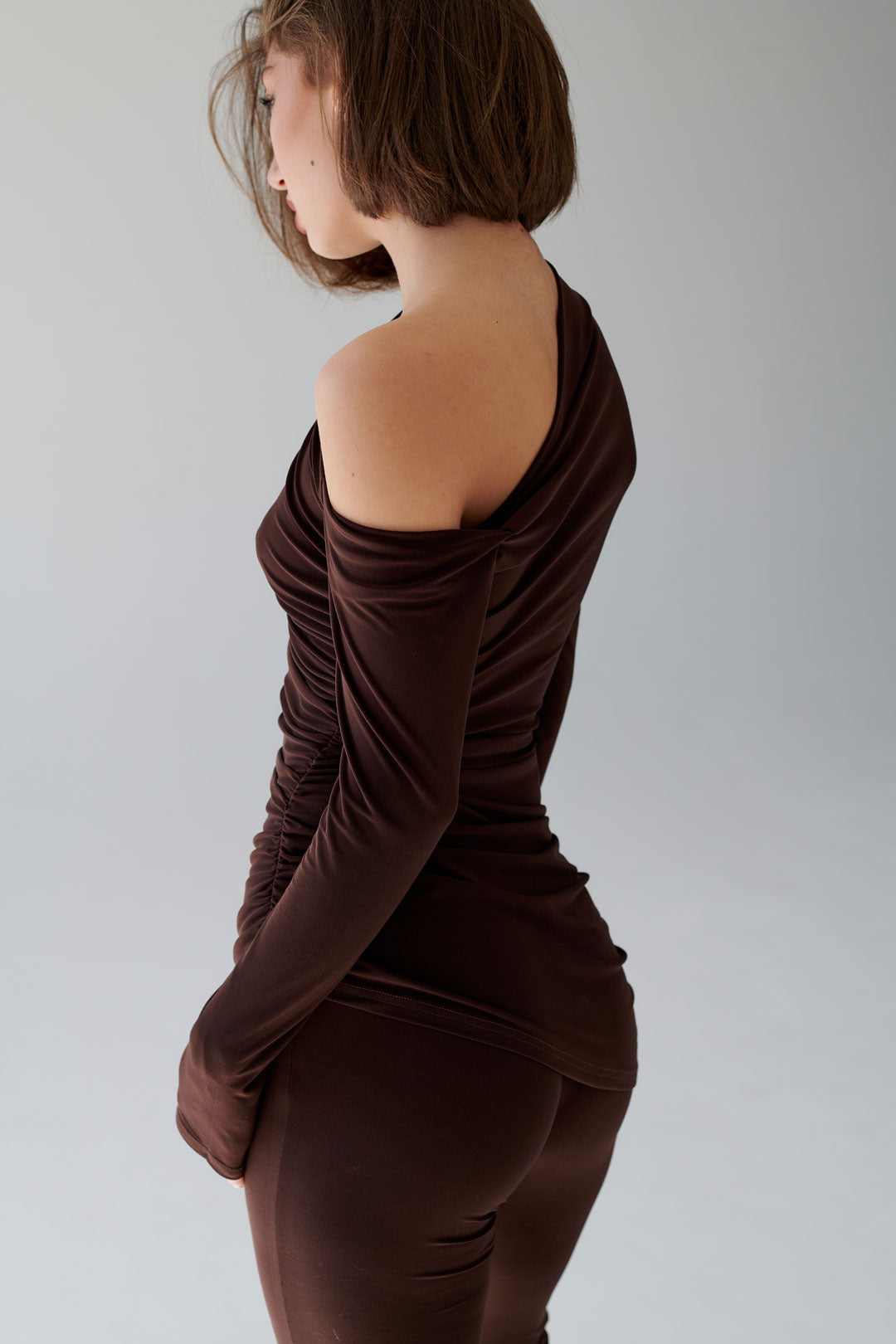 ELASTIC FLARED TROUSERS